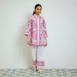 Rani Pink Sanganeri Printed Cotton Co-ord Set