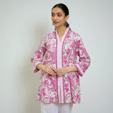 Rani Pink Sanganeri Printed Cotton Co-ord Set