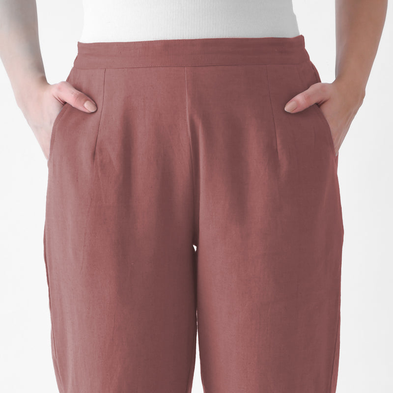 Coral Rose Cotton AMPM Pants