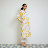 Yellow Love is in the Air Cotton Kurta Set with Hand Embroidery Detail