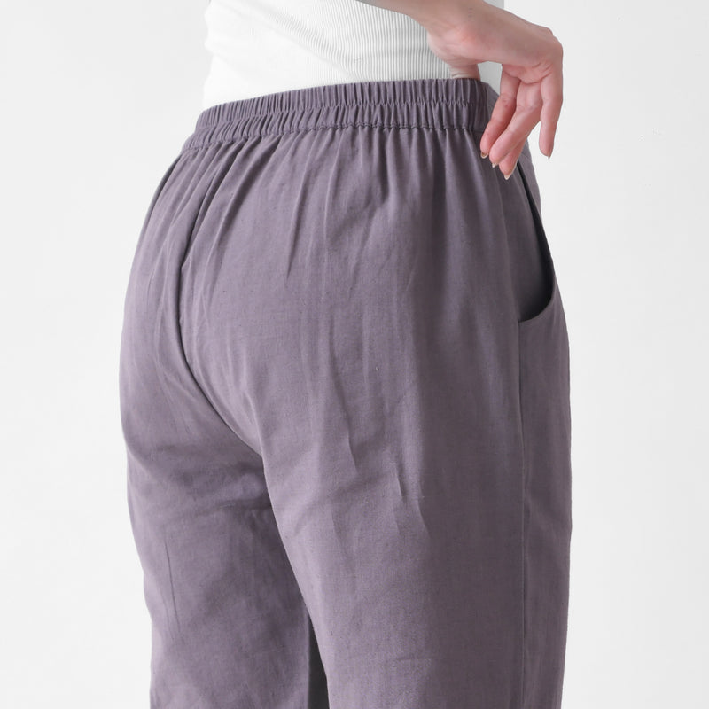 Steel Grey Linen Cotton AMPM Pants