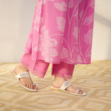 Rosewood Cotton Kurta Set - Pink