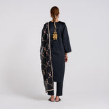 Black Embroidered Gulzaar Velvet Set with Dupatta