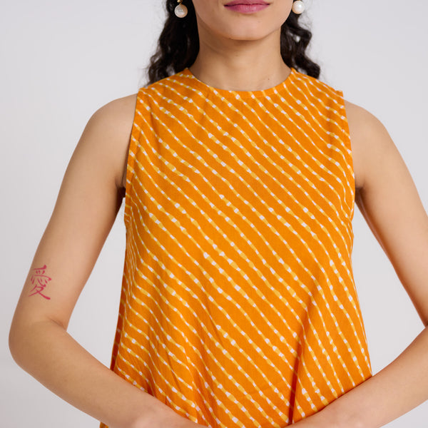 Orange Pure Cotton Co-ord Set