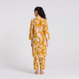 Yellow Floral Pure Cotton Co-ord Set