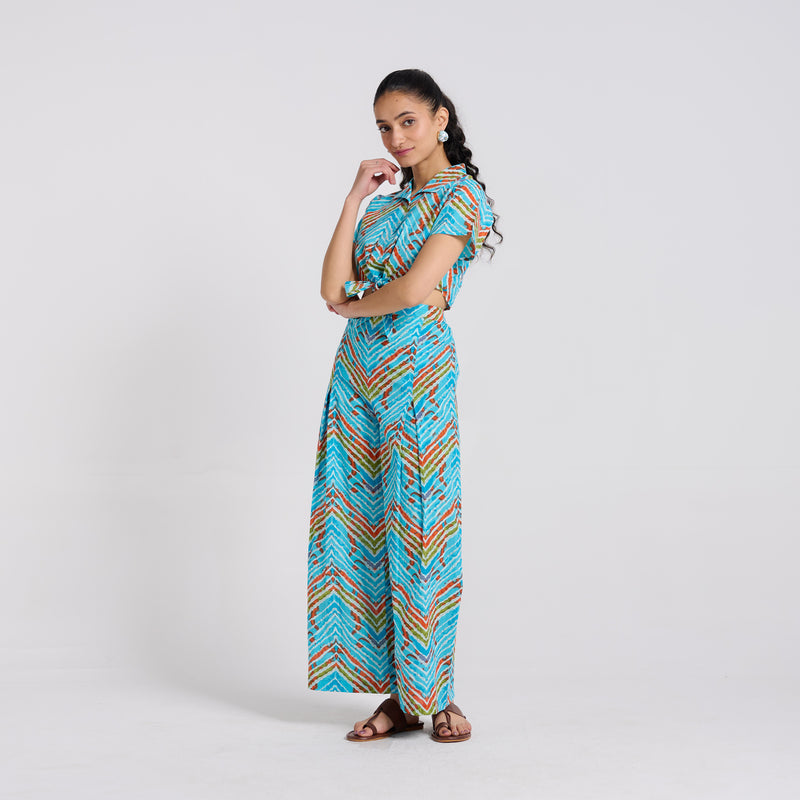 Tropical Knot Cotton Co-ord Set