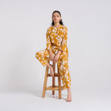 Yellow Floral Pure Cotton Co-ord Set