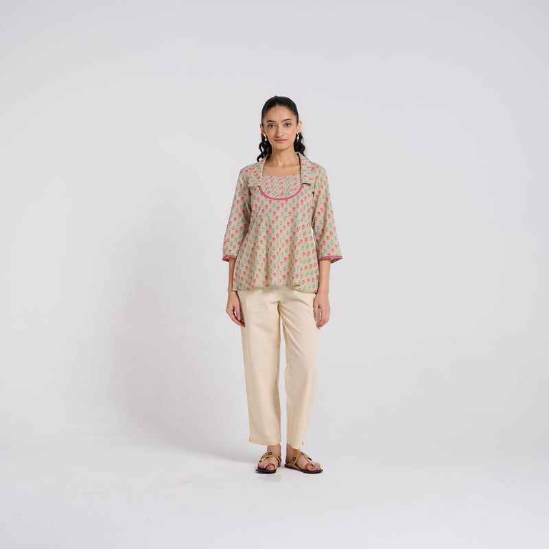 Blooming Sand Cotton Top