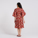 Burnt Sunset Muslin Dress