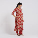 Burnt Sunset Muslin Kurta Set