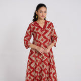 Burnt Sunset Muslin Kurta Set