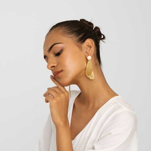 Contemporary Earrings - Gold