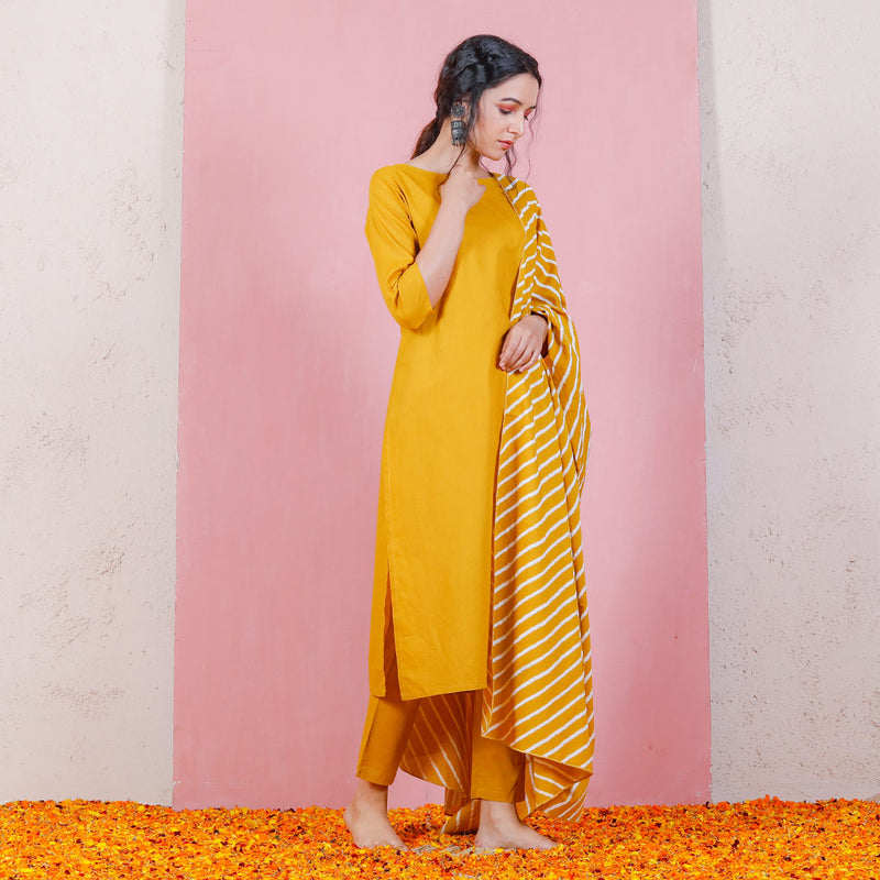 Plain Ladies Mustard Yellow Cotton Pant at Best Price in Jaipur | Javta