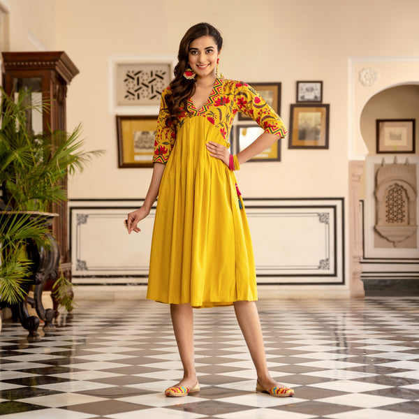 Beautiful color combination. #ambraee. | Combination dresses, Sharara set,  Yellow sharara